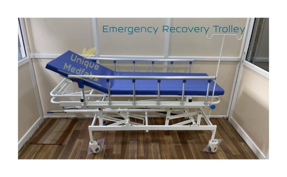 Hospital Bed, Examination Couch, Examination Table, ICU Bed 5 function, Trauma care emergency trolley
