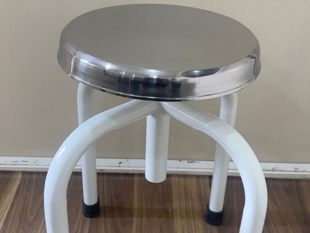 Revolving Stool: M.S stand with SS Top