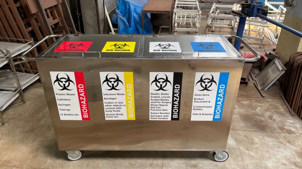 Waste Carrying Trolley SS-304